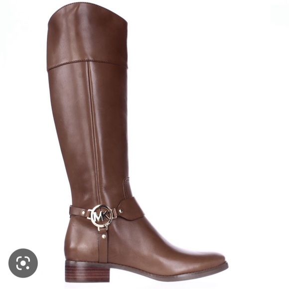 Michael Kors | Fulton Harness leather riding boots | Brown | sz 8 - Picture 1 of 10